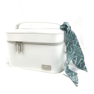 Artistry Women's White Makeup Leather Bag Case